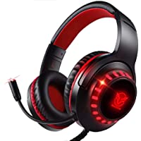 Pacrate Auriculares para PS4- Surround Bass Sound para Xbox One- PC- Mac- Portátil y Tablet- H-11 Auriculares Diadema…